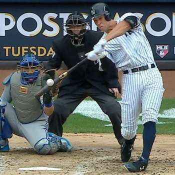 Aaron Judge Home Run Swing Demonstrating Alignment
